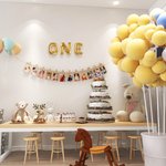 Bannière personnalisée avec photo d'un an Bannière d'anniversaire avec photo mensuelle