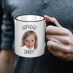 Mug Personnalisé avec Photos des Bébés et Noms Cadeau Anniversaire Fête pour Papa Maman Famille