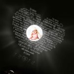 Personalized Photo Projection 100 Languages I Love You Projection Little Angel Wing Necklace