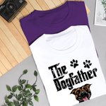 Personalizado 1-6 Perros El Padre Perro Camiseta de algodón con nombre