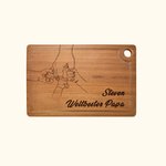 Tabla de cortar de madera personalizada y grabada con láser para regalar el Día del Padre