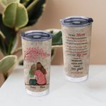 Gobelet Personnalisé avec Image Maman et Fille Gobelet en Acier Inoxydable de Qualité Alimentaire Cadeau Anniversaire Fête pour Maman