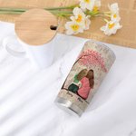 Gobelet Personnalisé avec Image Maman et Fille Gobelet en Acier Inoxydable de Qualité Alimentaire Cadeau Anniversaire Fête pour Maman