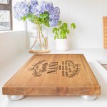 Tabla de Cortar Personalizada Flor de Nacimiento para Madre Abuela