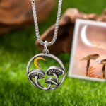 Collar personalizado seta luna creciente con iniciales