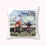 Funda Almohada Personalizada para Padre e Hijo con Nombre Texto Cumpleaños Día del Padre Regalo para Papá Niño