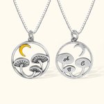 Collar personalizado seta luna creciente con iniciales