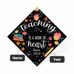 Henkilökohtainen opetus on sydämen työ Grad Cap Topper koristelu