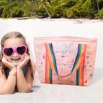 Dziecięca torba plażowa z haftowanym imieniem