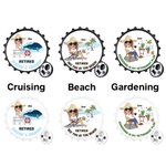 Personalised Funny Photo Fridge Magnet with Bottle Opener Gift for Retirees