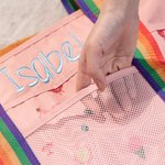 Dziecięca torba plażowa z haftowanym imieniem