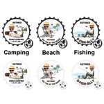 Personalised Funny Photo Fridge Magnet with Bottle Opener Gift for Retirees