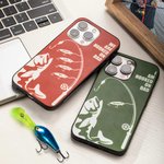 Coque de Téléphone Personnalisée avec les Noms des Enfants Étui pour iPhone de Pêche Cadeau Fête des Pères pour le Père