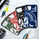 Coque de Téléphone Personnalisée avec les Noms des Enfants Étui pour iPhone de Pêche Cadeau Fête des Pères pour le Père