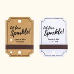 Personalized Rustic Sparkler Tags Wedding Send-Off Tags with Match Holder 25 PCS Birthday Party Supplies  Anniversary Engagement Gift