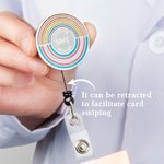 Personalisierte einziehbare Badge Reel mit Namen für medizinische Arbeit Clip Geschenk