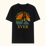 T-shirt personnalisé avec les noms du père et des enfants Cadeau de fête des pères pour papa