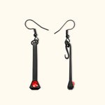 Boucles d'Oreilles Personnalisées avec Pierre de Naissance Pendentif Clous de Fer à Cheval Cadeau pour Femme