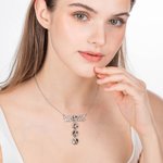 Spersonalizowany składany naszyjnik MOM z wielowarstwowym pudełkiem na zdjęcia
