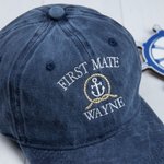 Gepersonaliseerde Kapitein Anker Logo Honkbalpet met Naam