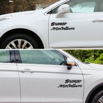 Gepersonaliseerde 2pcs auto embleem acryl naam Badge