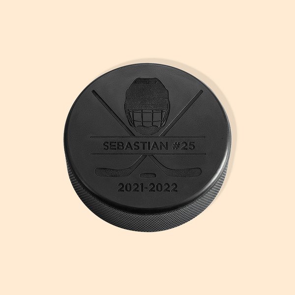 Personlig Graverad Hockey Puck Team Memorabilia Present till Spelare Tränare