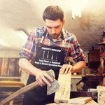Tablier d'Atelier Personnalisé avec Nom Sangles Réglables et Grandes Poches Cadeau Anniversaire Fête des Pères pour Grand-père