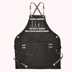 Tablier d'Atelier Personnalisé avec Nom Sangles Réglables et Grandes Poches Cadeau Anniversaire Fête des Pères pour Grand-père