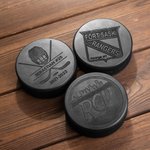 Personlig Graverad Hockey Puck Team Memorabilia Present till Spelare Tränare
