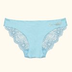 Culotte en dentelle translucide pour femme personnalisée avec nom