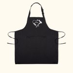 Personalized Hairstylist Pocket Apron with Embroidered Heart Salon Barber Shop Accessory Gift for Stylist Hairdressing Enthusiast