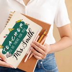 Gepersonaliseerde Make-up etui potlood etui met naam voor leraar Waardering Gift