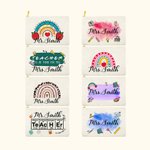 Gepersonaliseerde Make-up etui potlood etui met naam voor leraar Waardering Gift