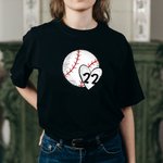 Personalised Baseball Softball Number Unisex T-shirt