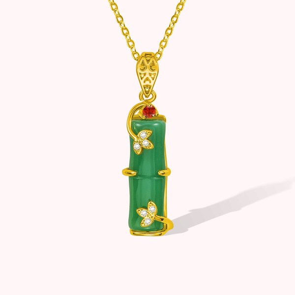 Personalisierte natürliche Jade Anhänger Charme Halskette mit Geburtsstein