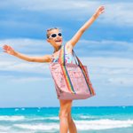 Dziecięca torba plażowa z haftowanym imieniem
