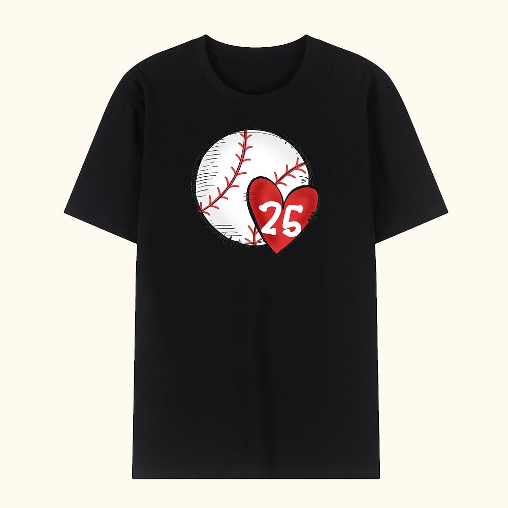 Personalisiertes Baseball-Softball-Nummer Unisex-T-Shirt