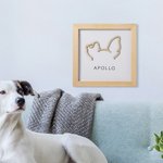 Cadre photo personnalisé avec nom de l'animal