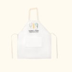 Personalised Linen Kitchen Apron with Pocket