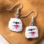 Gepersonaliseerde Handgemaakt Klei Huisdier Portret Sleutelhanger Oorbellen Ketting Magnetische Koelkaststickers Cadeau voor Huisdierliefhebbers