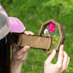 Kit kaléidoscope rotatif magique en bois personnalisé Cadeau d'anniversaire pour enfants