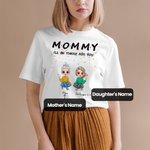 Spersonalizowana koszulka MOMMY I Will Be There For You Urodzinowy prezent na Dzień Matki dla mamy