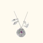 Collier Personnalisé avec Initiale et Oeuf de Naisssance Collier de Famille en Nid d'Oiseau Cadeau d'Anniversaire St Valentin pour Maman Grand-mère