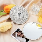 Miroir de maquillage de poche personnalisé Photo Tulip Blossom pour Elle