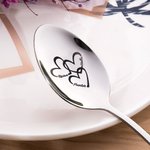 Cuchara Nana Personalizada Grabada a Láser Con Nombres y Flor de Nacimiento Regalos para la Abuela