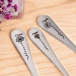 Cuchara Nana Personalizada Grabada a Láser Con Nombres y Flor de Nacimiento Regalos para la Abuela