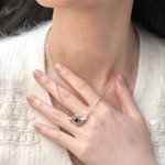 Personalized Wing Heart Photo Projection Memorial Necklace for Her