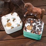 Etui à bijoux personnalisé Monogramme Cowgirl Cadeau pour Elle