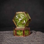 Boîte à bagues en verre hexagonale personnalisée avec texte et mousse Cadeau de fiançailles pour couple