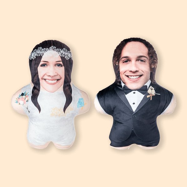 Mini bambola personalizzata La sposa e lo sposo